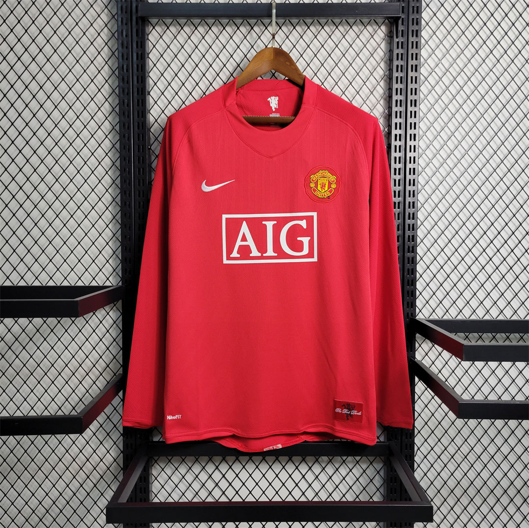 07-08 Manchester United home Long Sleeve