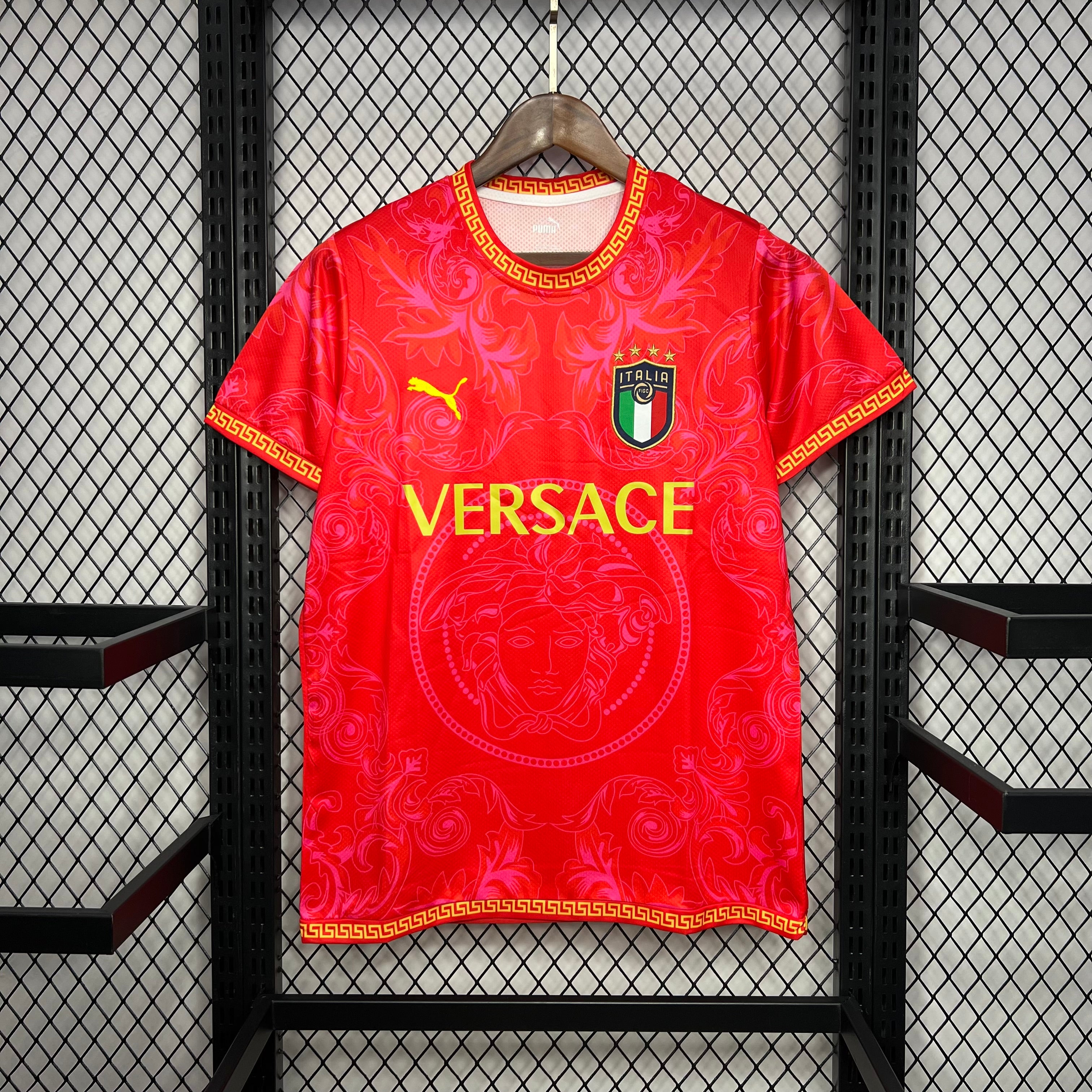 Italy 2024/25 Versace Co-Branded Edition Jersey-Red