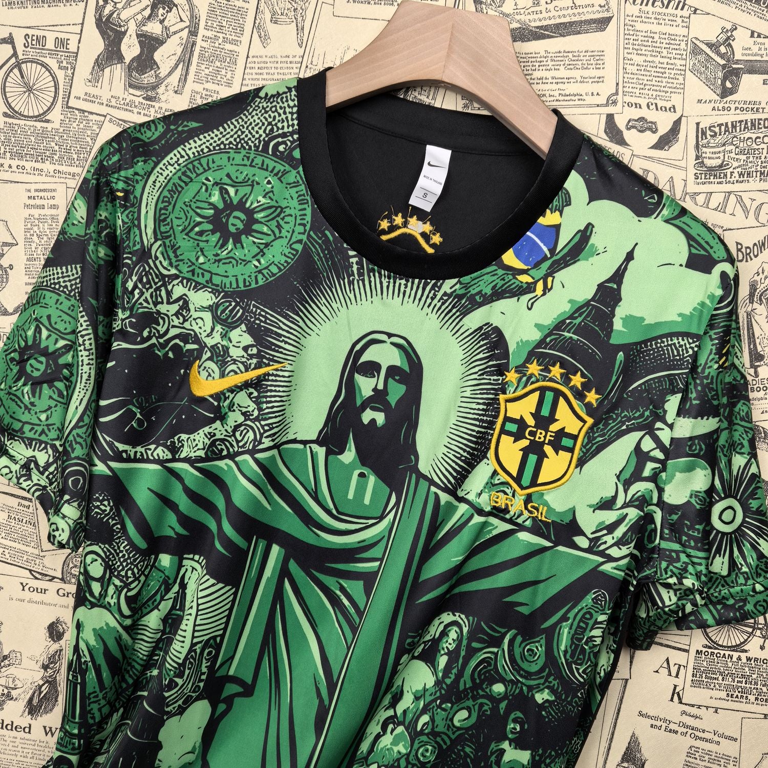 Camisa Brasil Jesus Especial 2024-25 - Verde