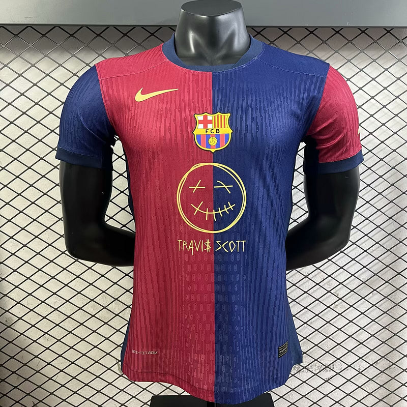 25-26 Barcelona x Travis Scott Smile Home Kit Player Version